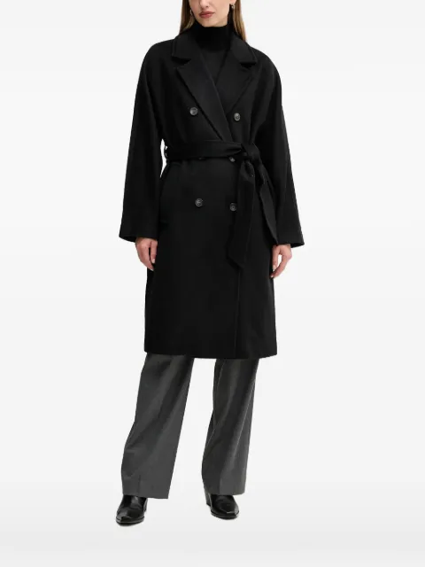 DKNY double-breasted belted coat