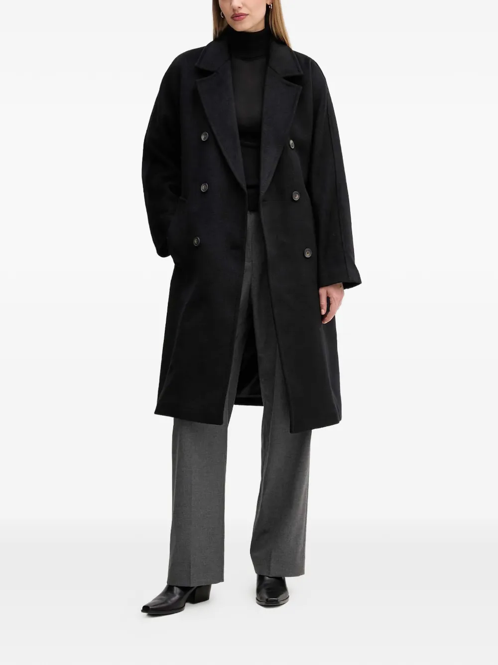 DKNY abrigo con doble botonadura y cinturón | Abrigos con doble botonadura | Image 2