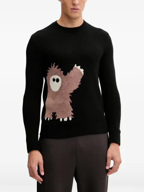 Ea7 Emporio Armani suéter con estampado gráfico