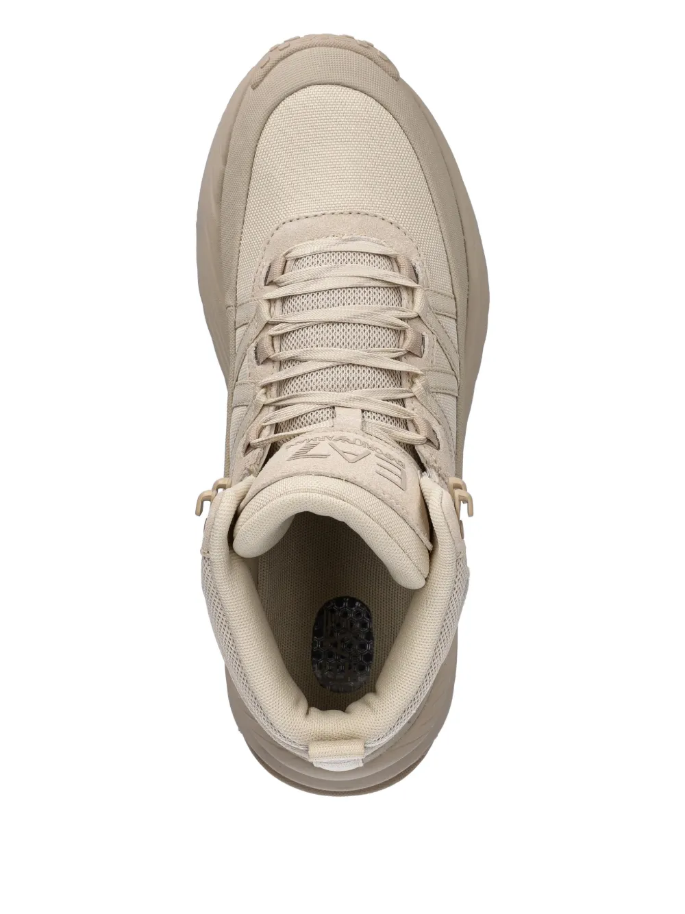 Ea7 High-top Logo Sneakers In Animal Print