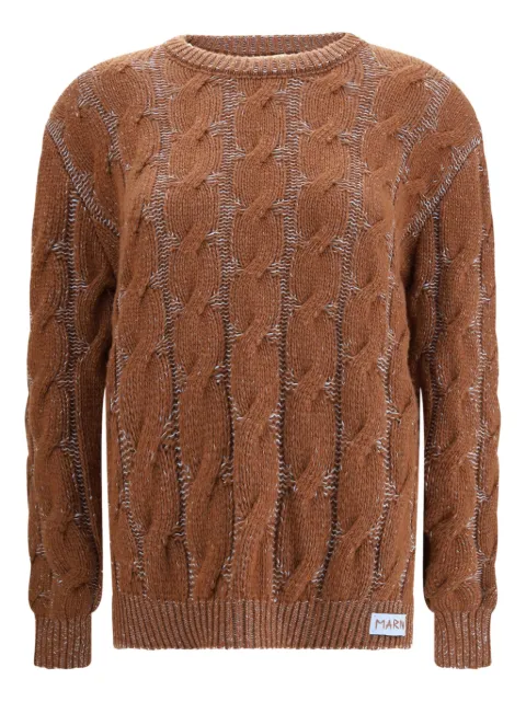 Marni long-sleeved cable-knit sweater