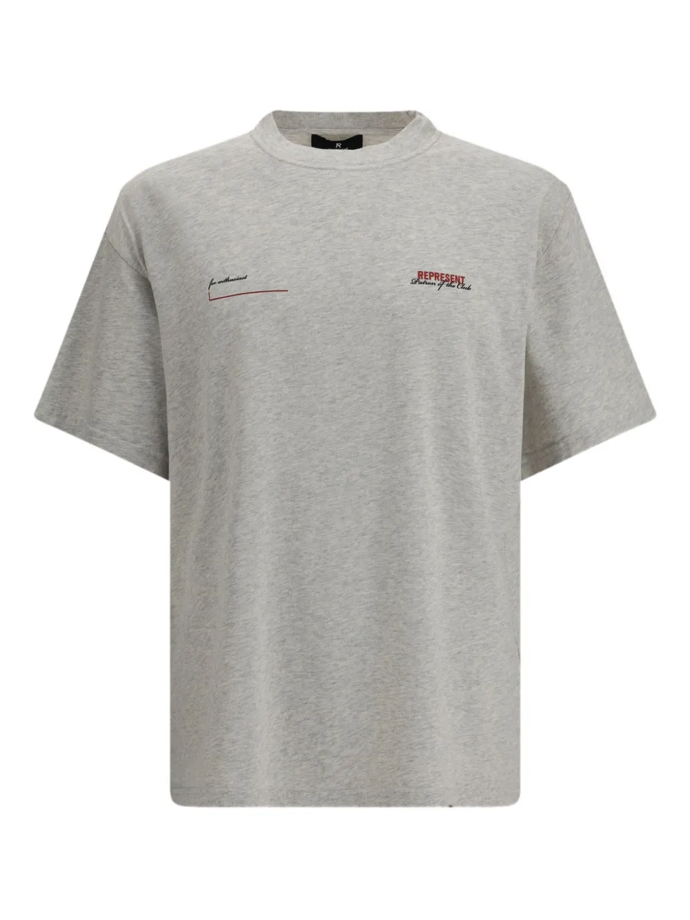 Represent Patron Of The Club T-Shirt | Grey | Image 1