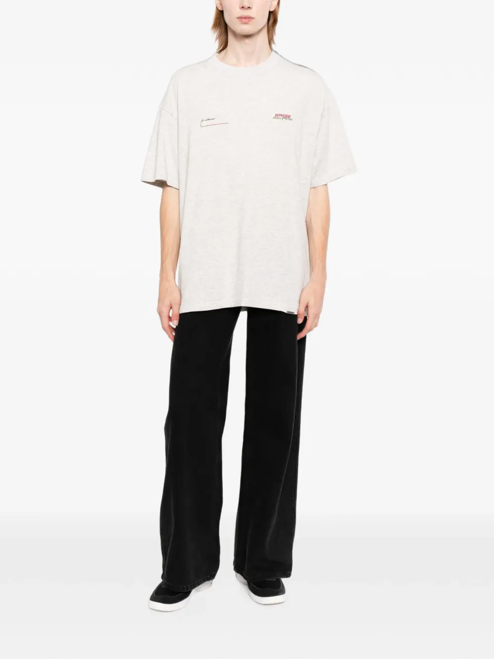 Represent T-shirt met print Grijs