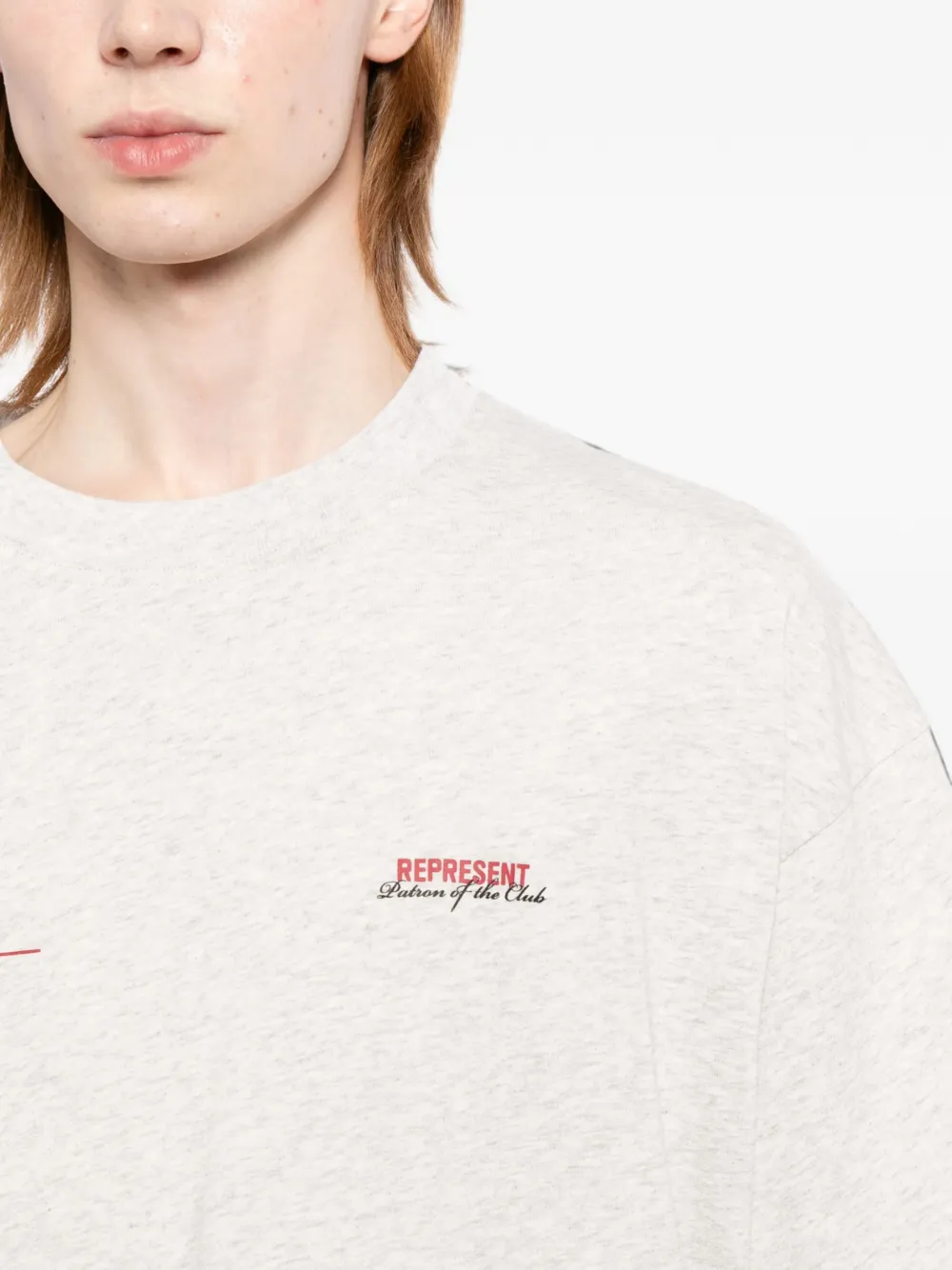 Represent T-shirt met print Grijs