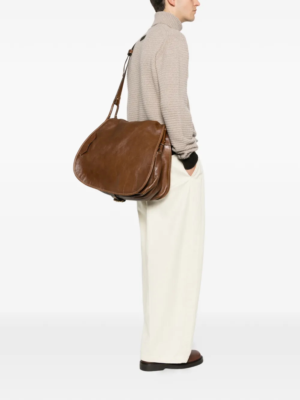 Fendi Pre-Owned 2010s leren messengertas - Bruin