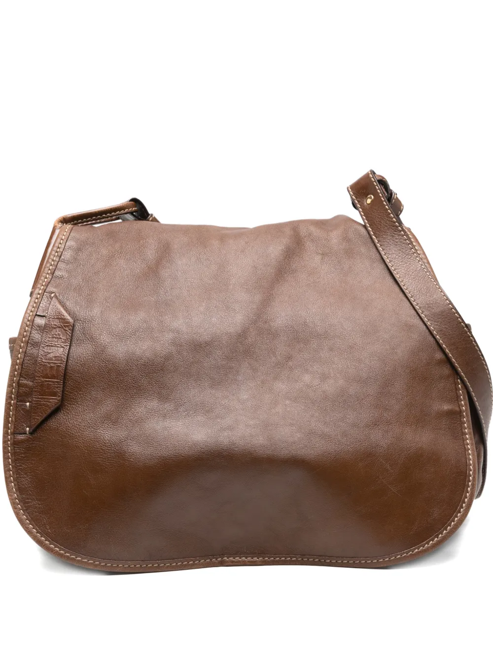 Fendi Pre-Owned 2010s leather messenger bag | Brown | Image 1