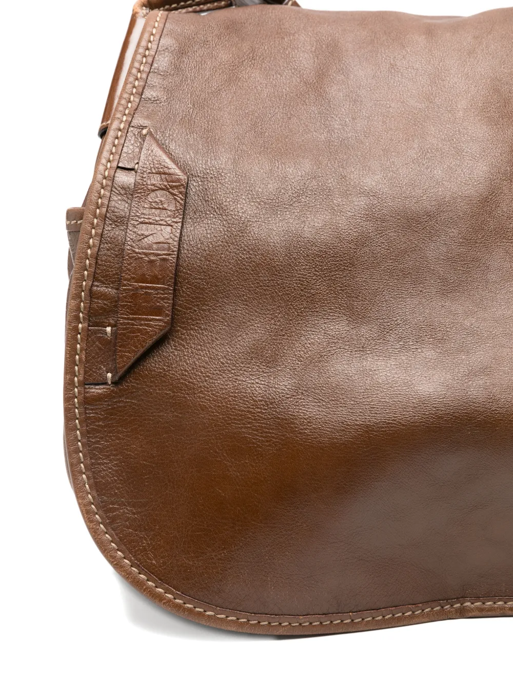 FENDI Pre-owned 2010s Leather Messenger Bag In Brown