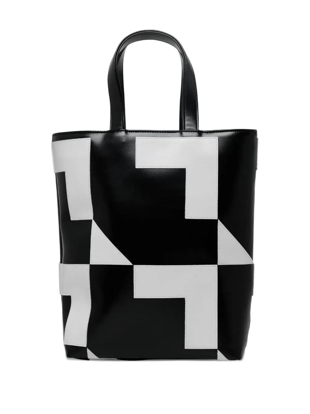 Comme Des Garçons geometric-pattern tote bag - Zwart