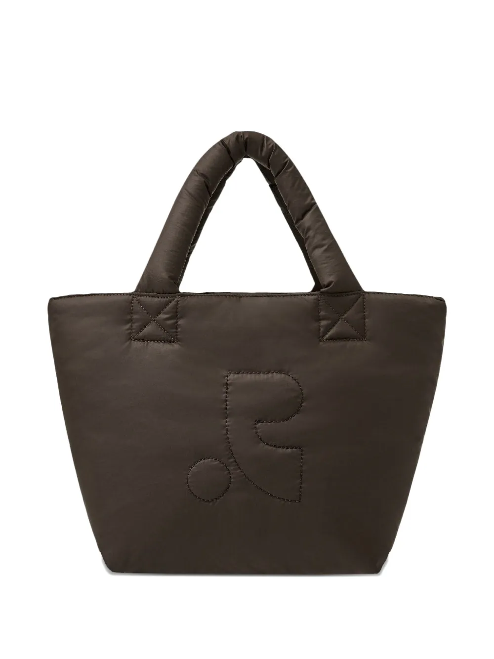 Rest&recreation Mini Puffer Tote Bag In Brown