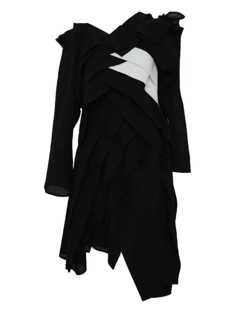Yohji Yamamoto pleated midi dress