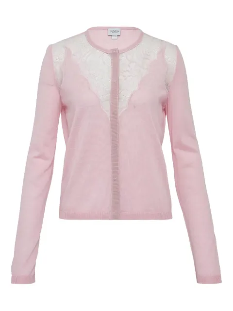 Giambattista Valli lace-detailing cardigan