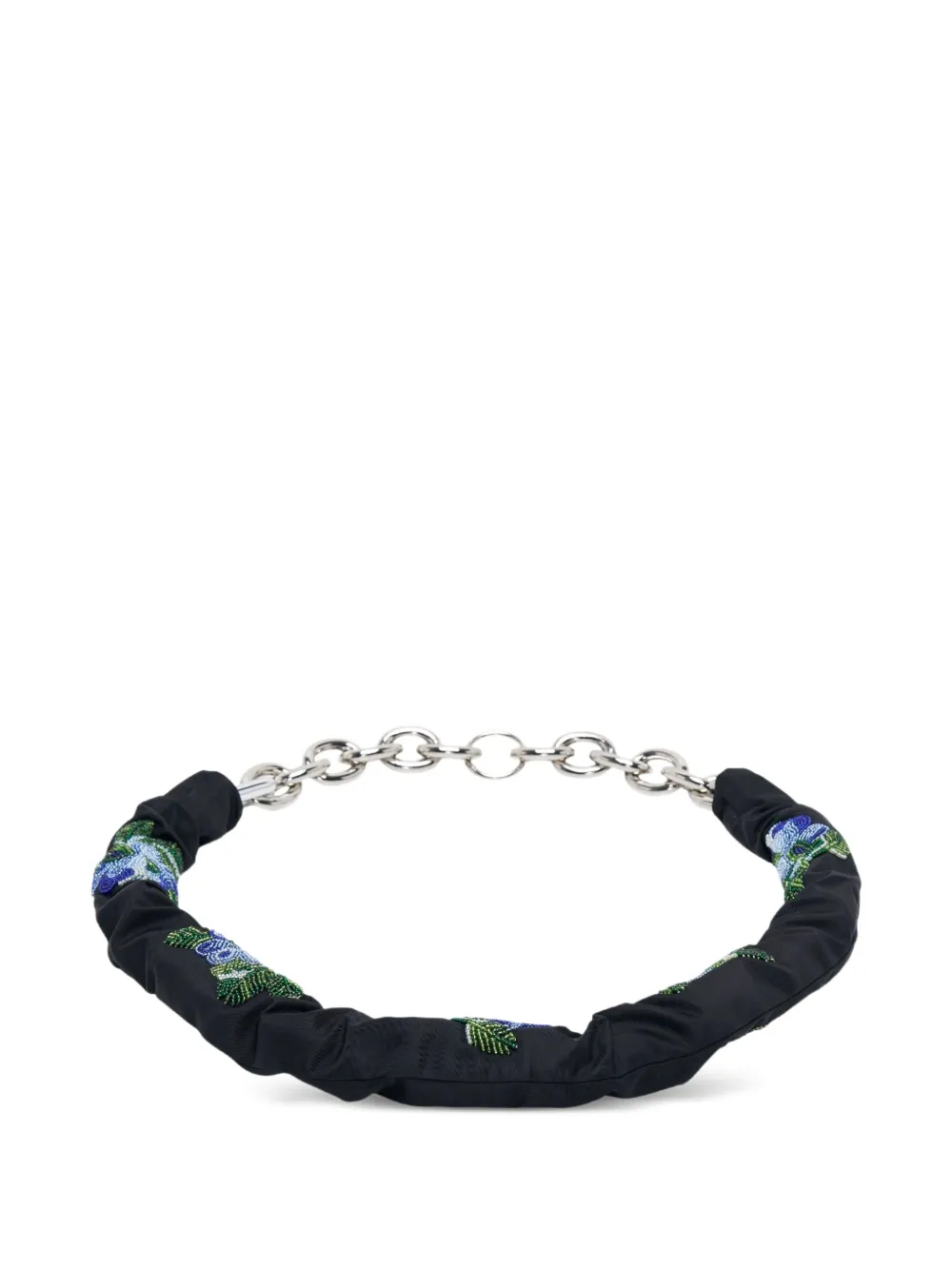 Simone Rocha floral-embroidered chain belt | Black | Image 1