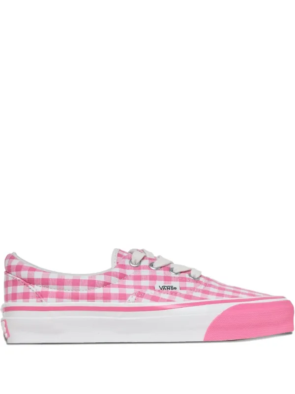 Comme Des Garçons x Vans Ginham Check Era Sneakers Rosa