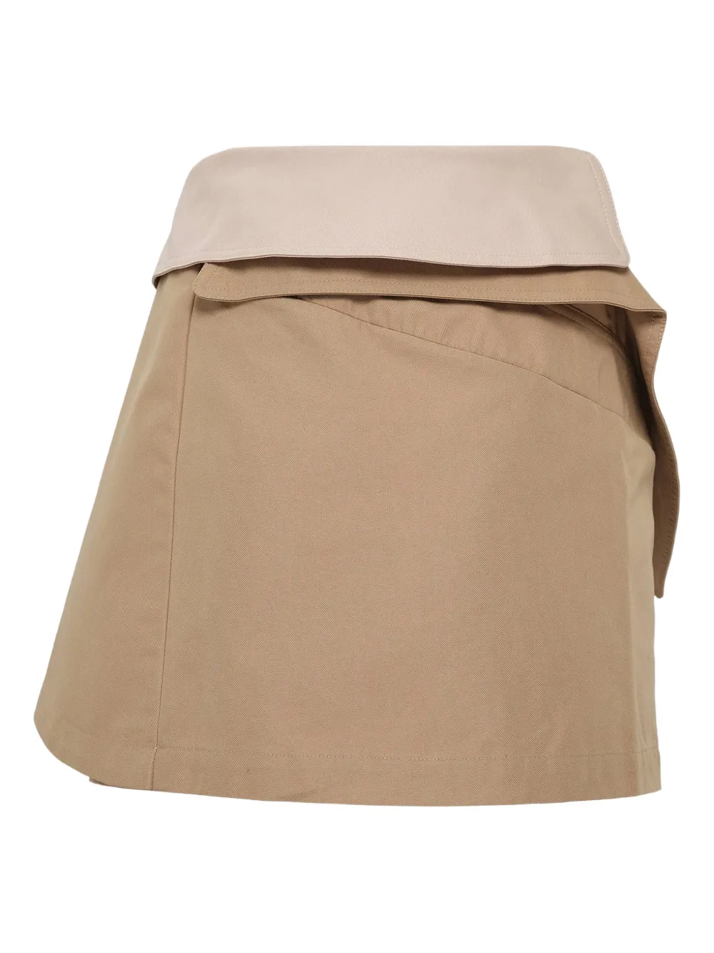 Rokh button trench element mini skirt - Bruin