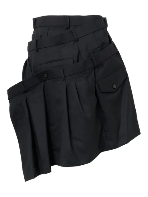 Noir Kei Ninomiya gabardine mini skirt