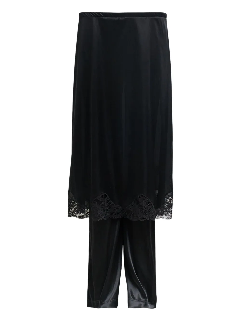 Ashley Williams Lace Lingerie Trousers In Black