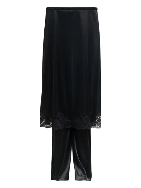 Ashley Williams lace lingerie trousers