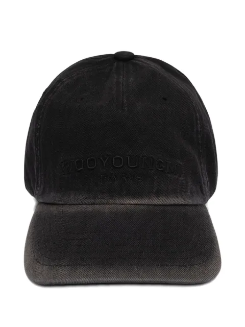 Wooyoungmi dyed-denim ball cap 