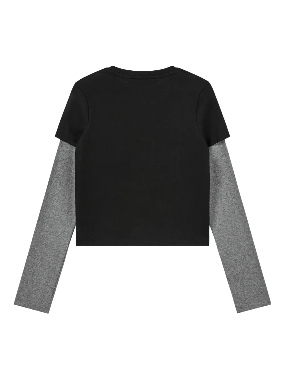 Rest&recreation Layered Sleeve Top In Black