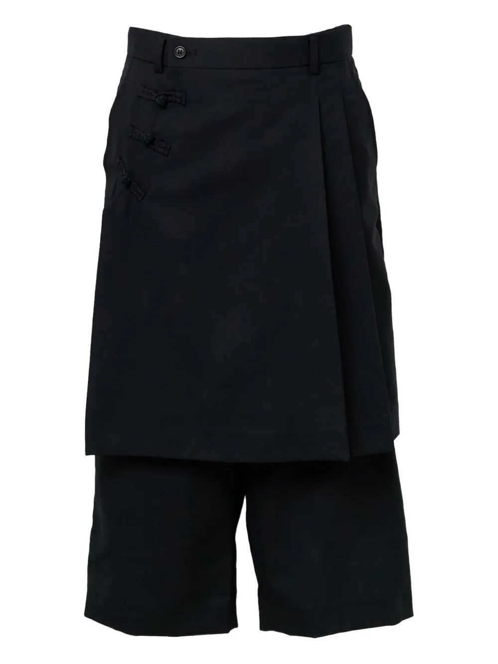 Noir Kei Ninomiya button tropical trousers - Nero