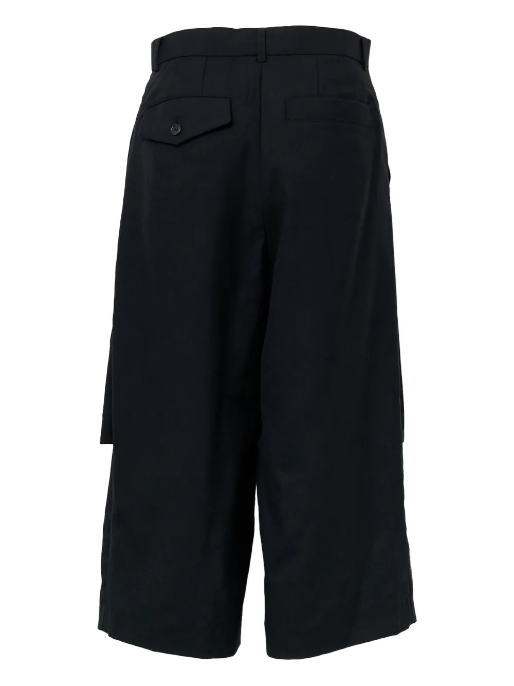 Noir Kei Ninomiya button tropical trousers - Zwart