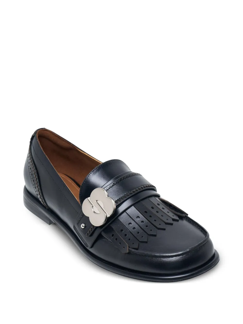SHUSHU/TONG flower square-toe loafers | Image 2