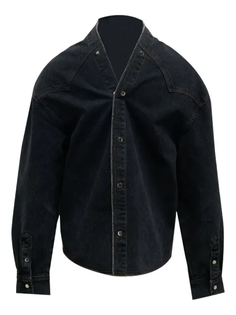 pushBUTTON strap-detail shirt