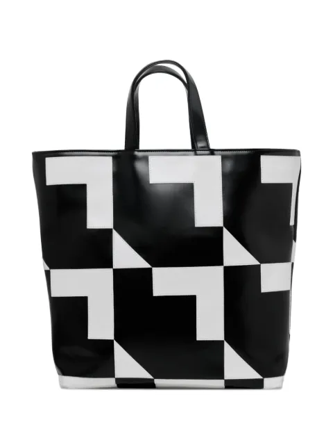 Comme Des Garçons tote con motivo geométrico