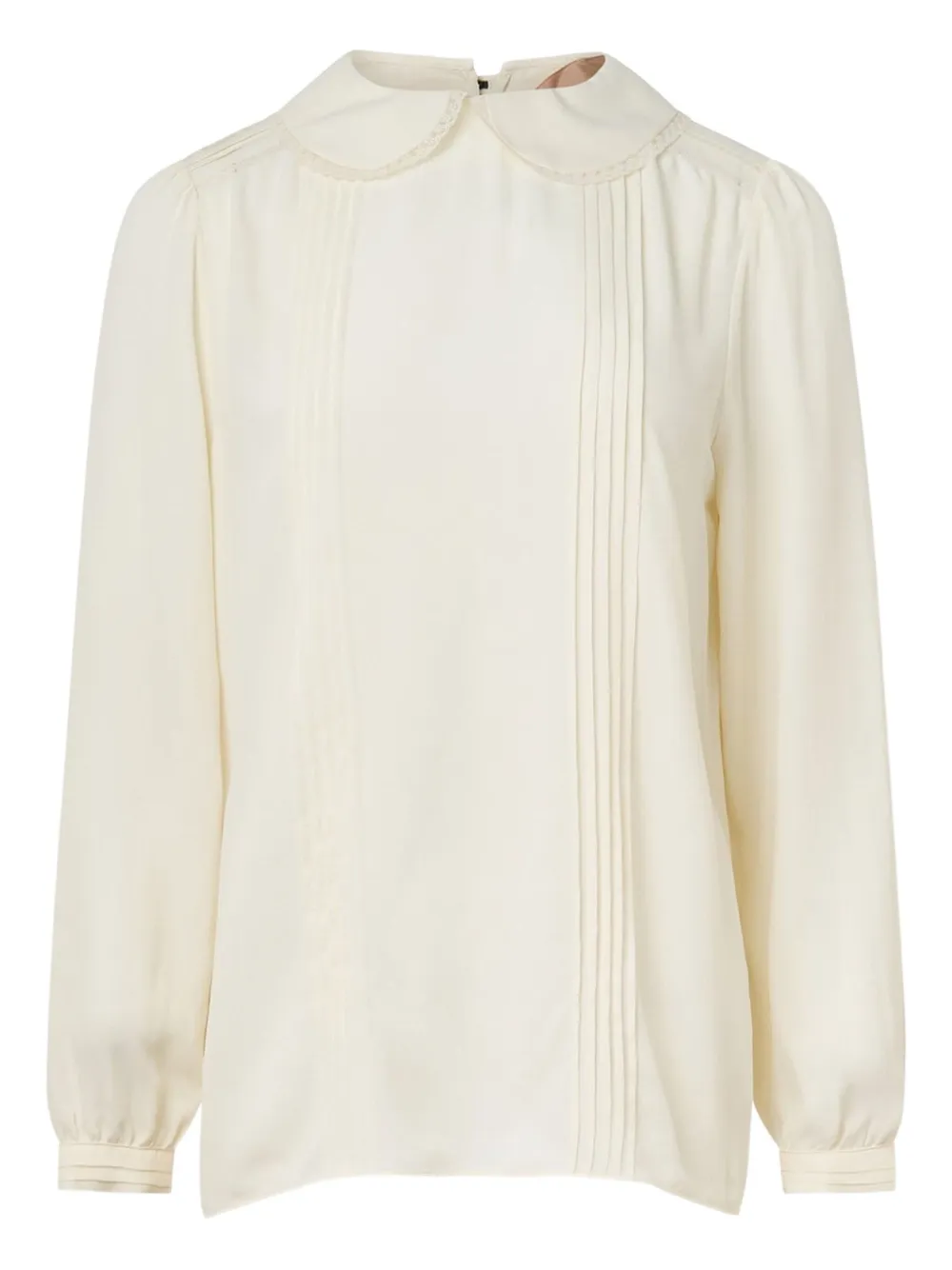 N°21 Peter-pan Collar Top In Neutral