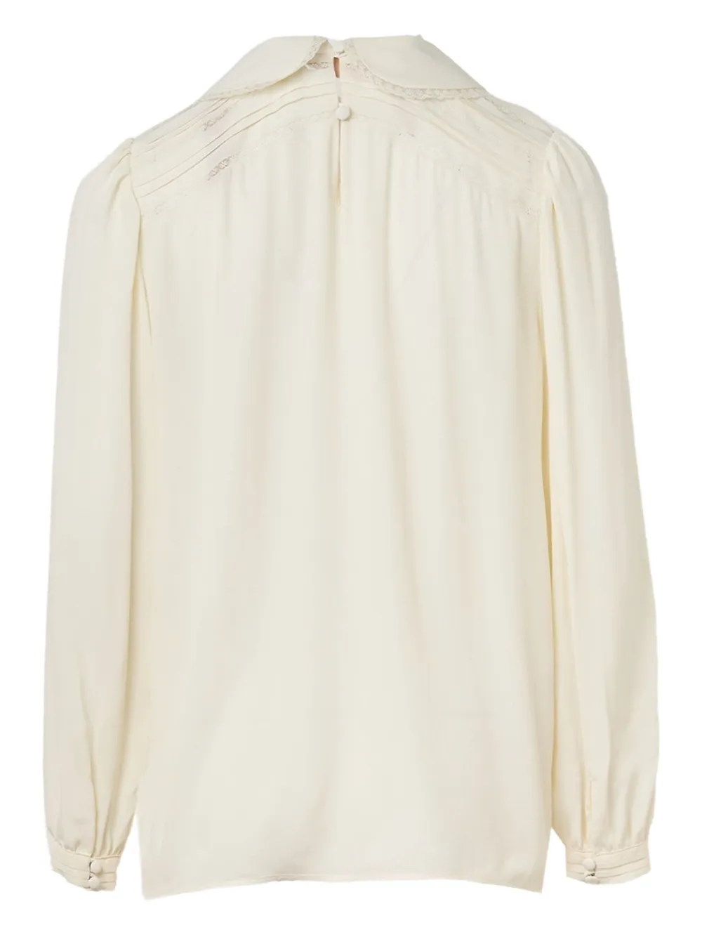 N°21 Peter-pan Collar Top In Neutral