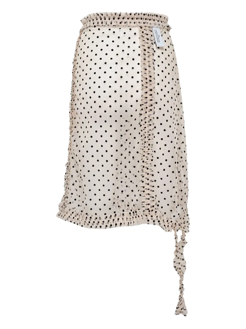 Rokh polka-dot midi skirt - Beige