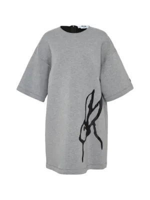 golden goose tshirt dress Golden Goose Women's Journey Distressed T-Shirt Dress in Grey Melange/Gold Golden Goose Deluxe Brand