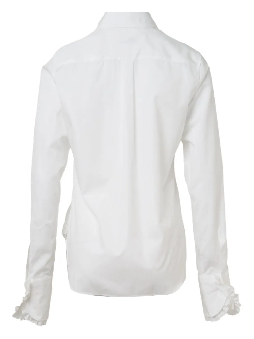 Noir Kei Ninomiya ruffled-detail shirt - Wit