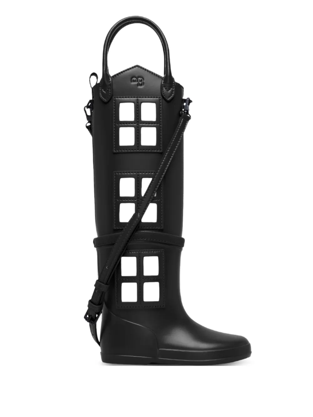 Pabepabe boot-design shoulder bag | Black | Image 1