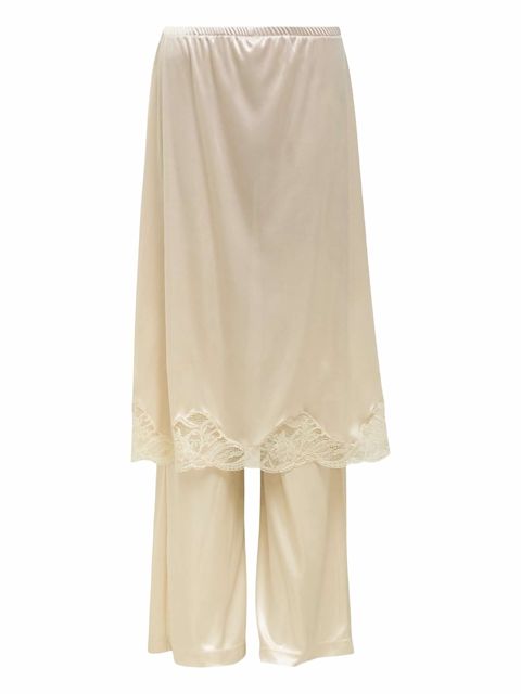 Ashley Williams lace- detailed trousers