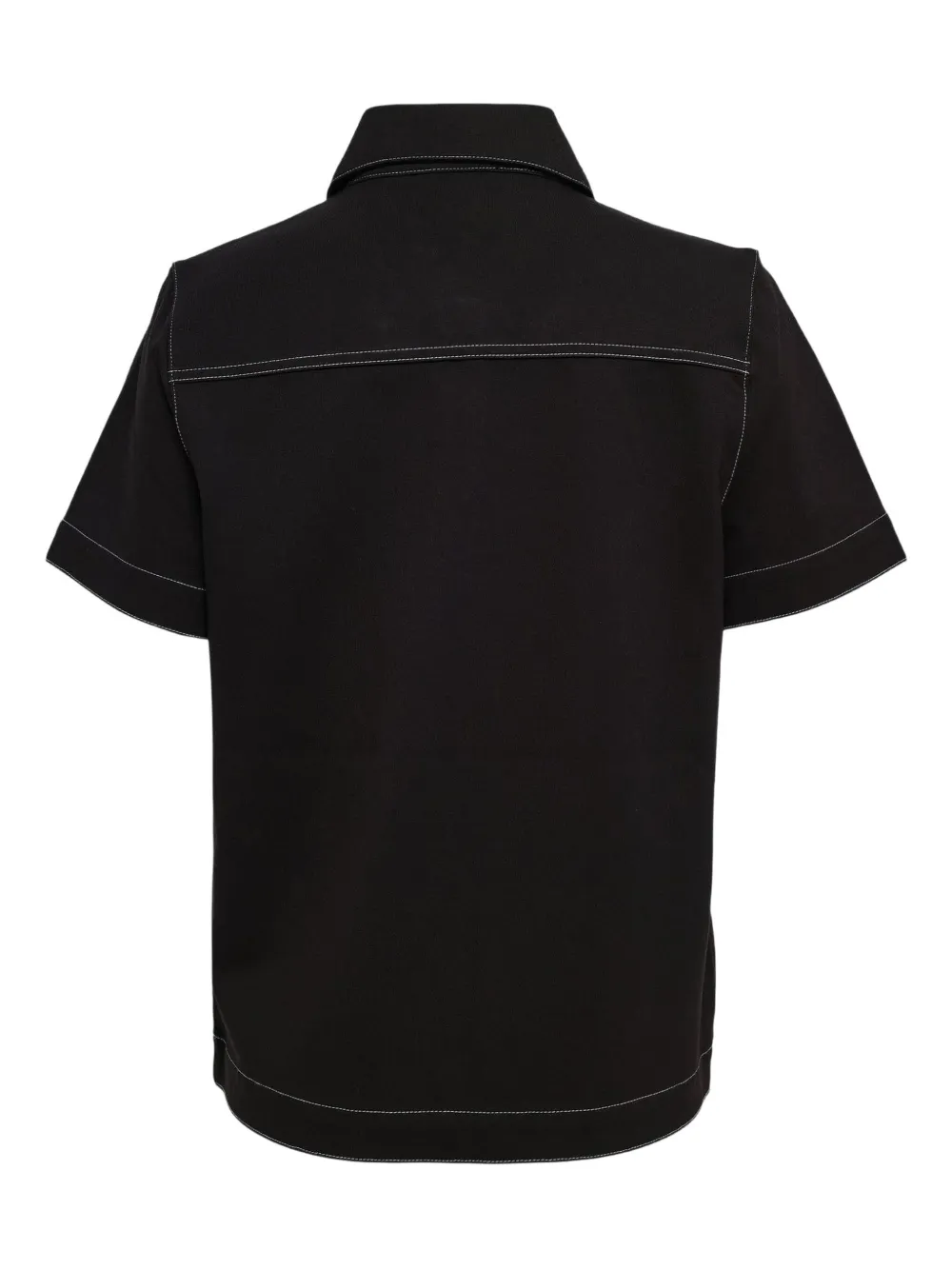 Rag & bone Irina contrast-stitch polo shirt - Zwart