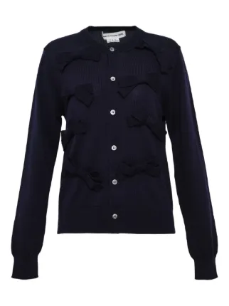 COMME des GARCONS GIRL カーディガン リボン Comme Des Garçons Girl リボン カーディガン | ブルー | FARFETCH JP