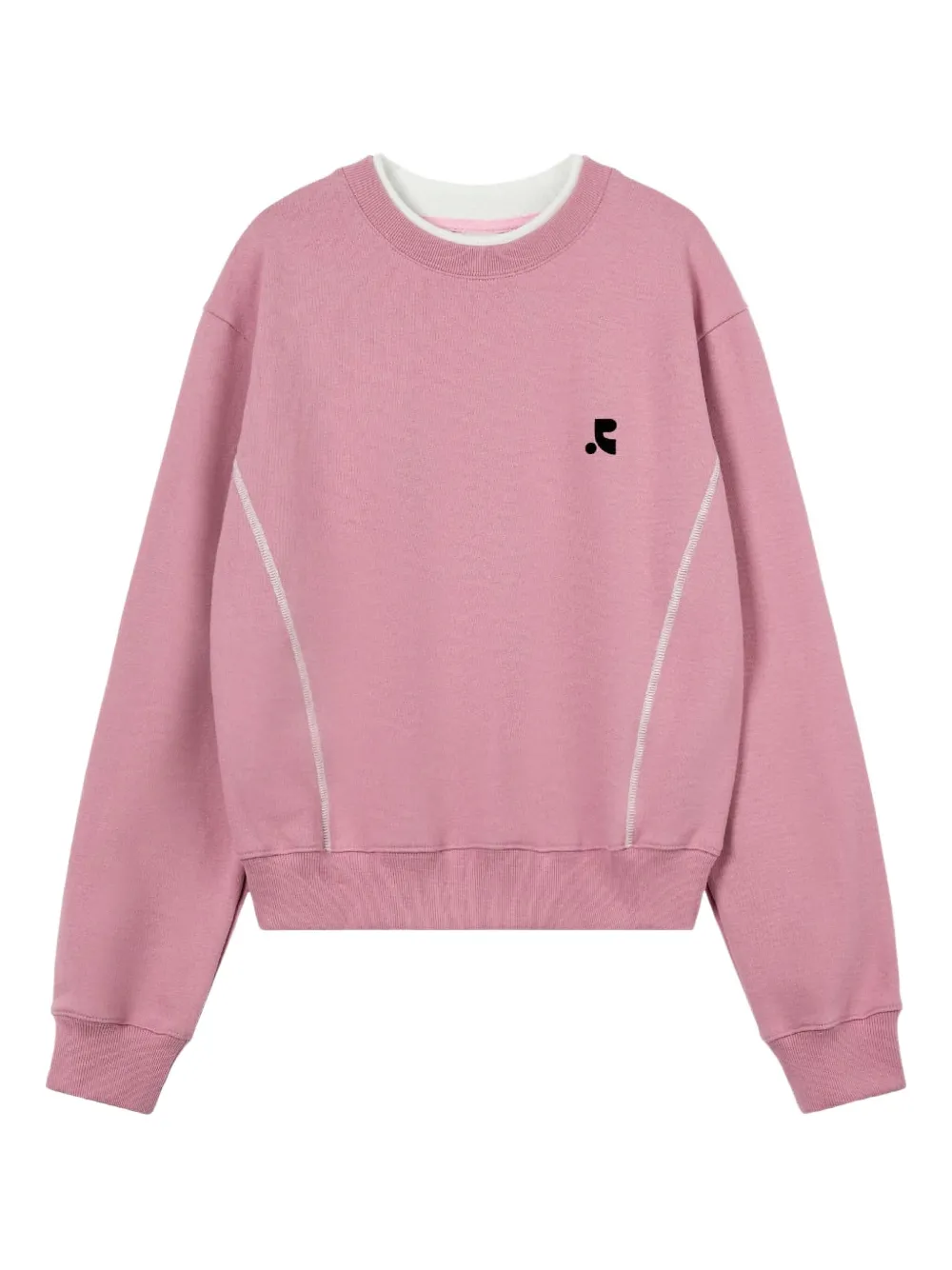 Rest&recreation Long-sleeves Layered Sweatshirt In Pink