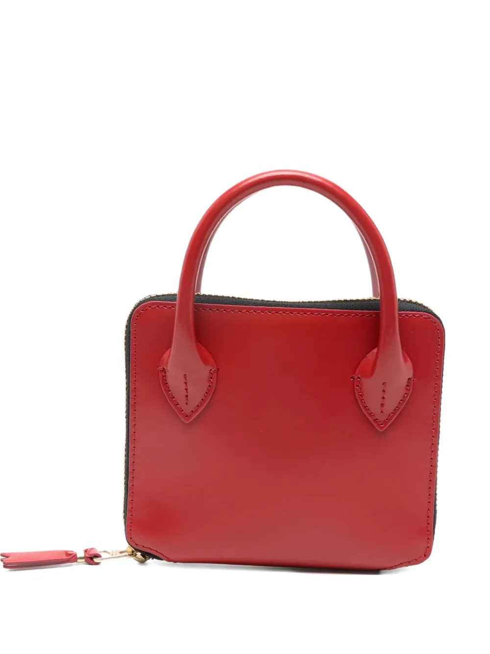 Comme Des Garçons Zip Wallet In Red