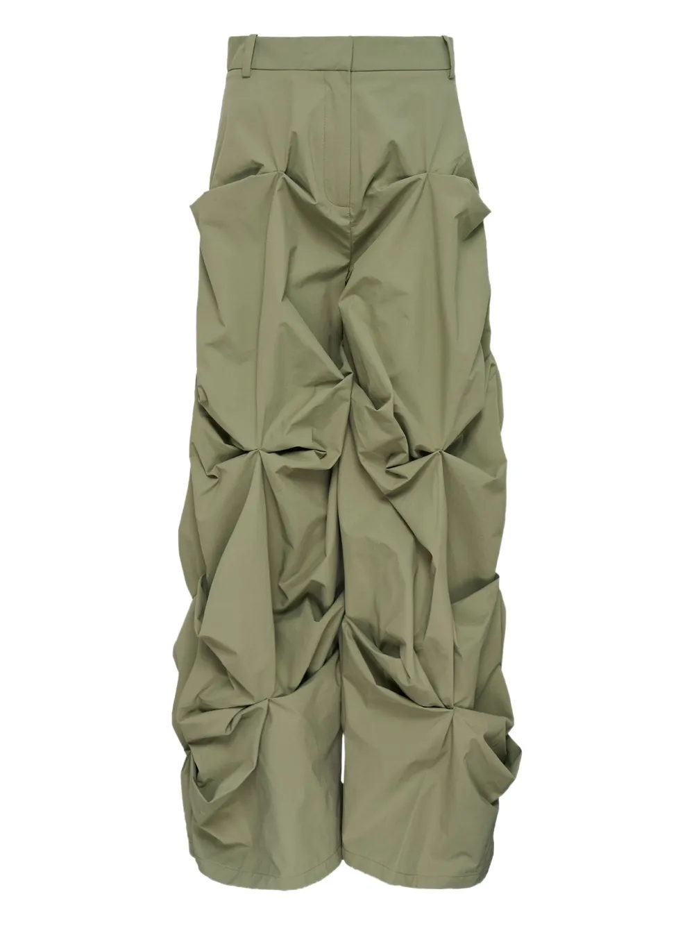 GANNI drapey trousers | Green | Image 1