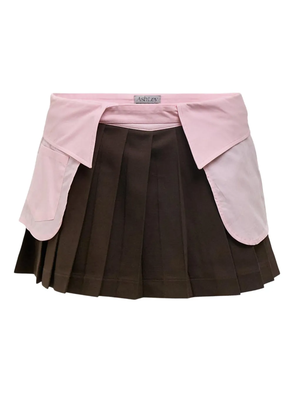 Ashley Williams pleated mini skirt - Bruin