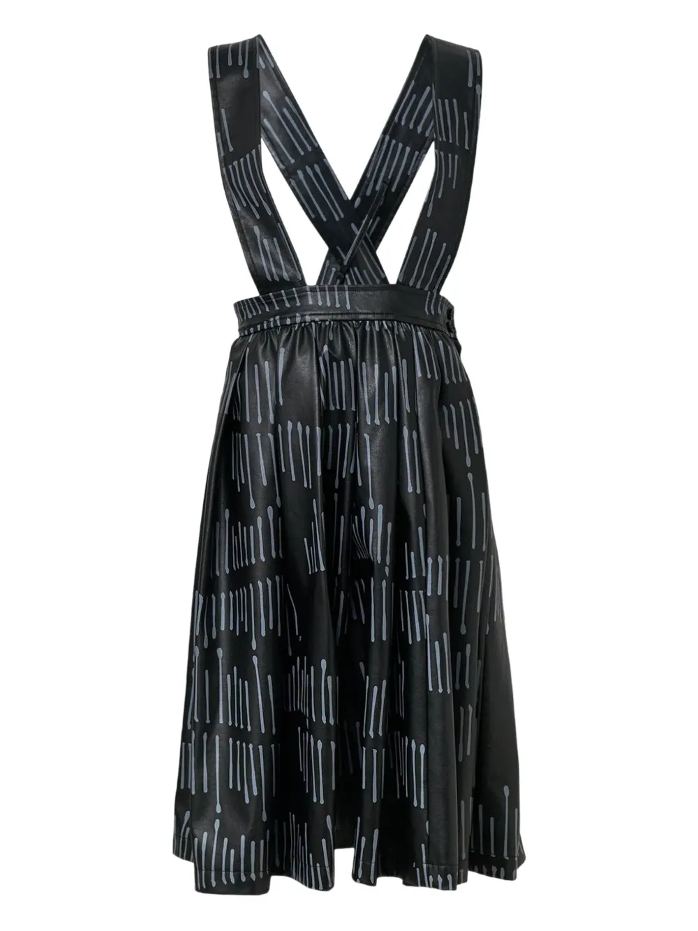 Black Comme Des Garçons Filip Pagowski Print Midi Dress In Black