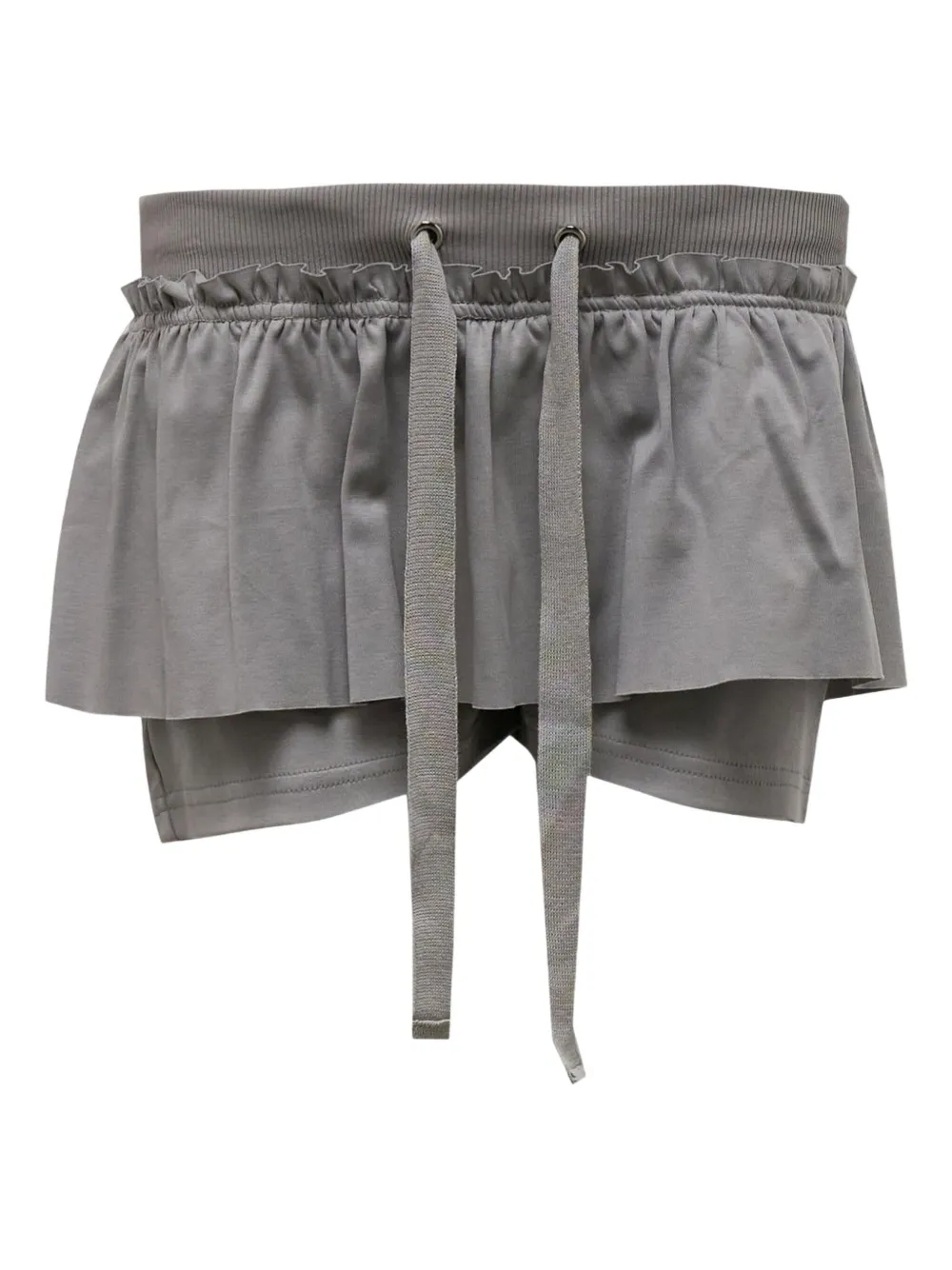 Hache ruffled short pants | Grey | Image 1
