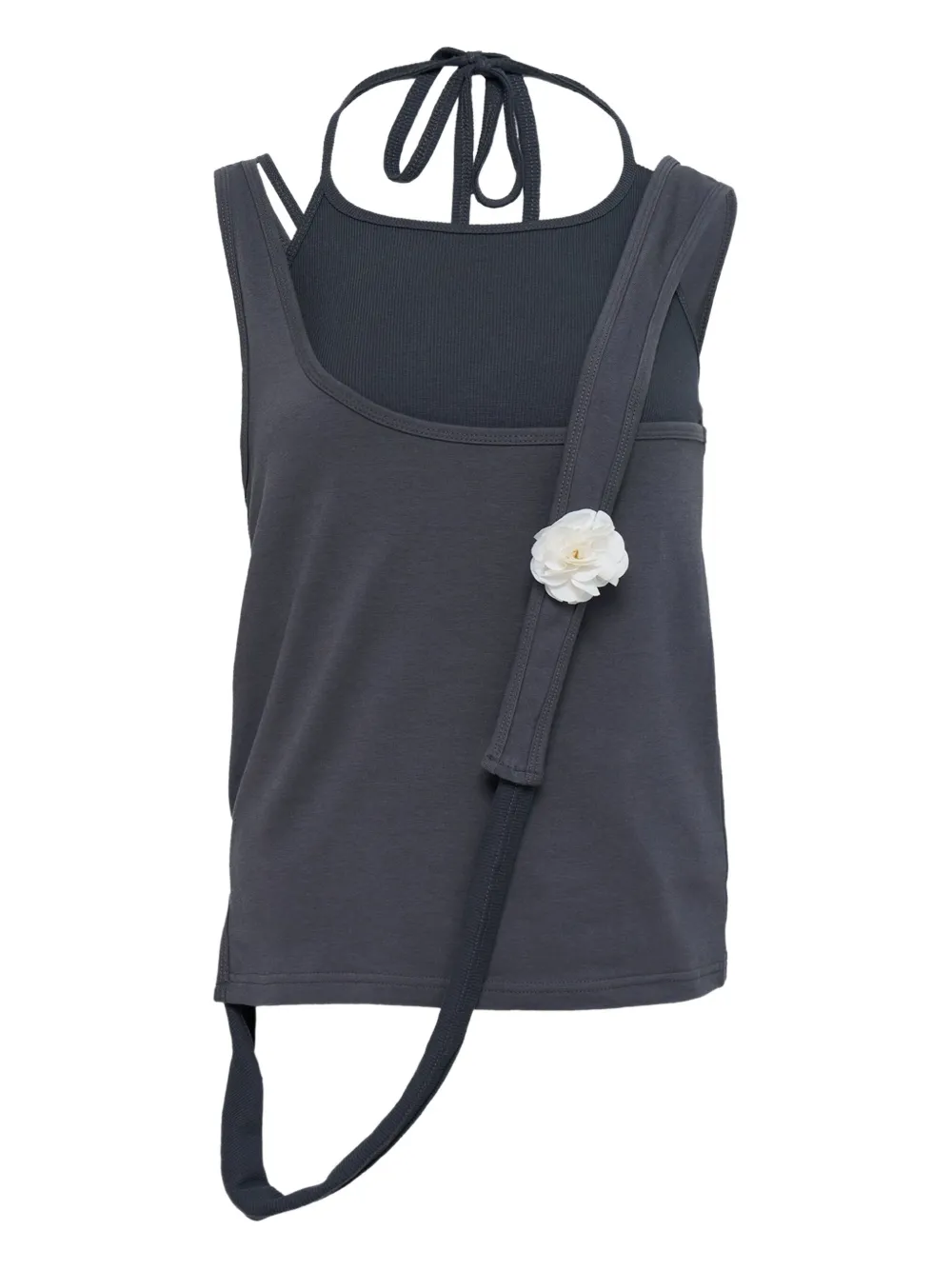 Hache layered sleeveless top | gris | Image 1