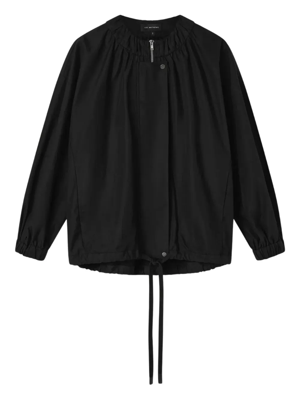 Lee Mathews Alberta Drawstring Jacket In Black
