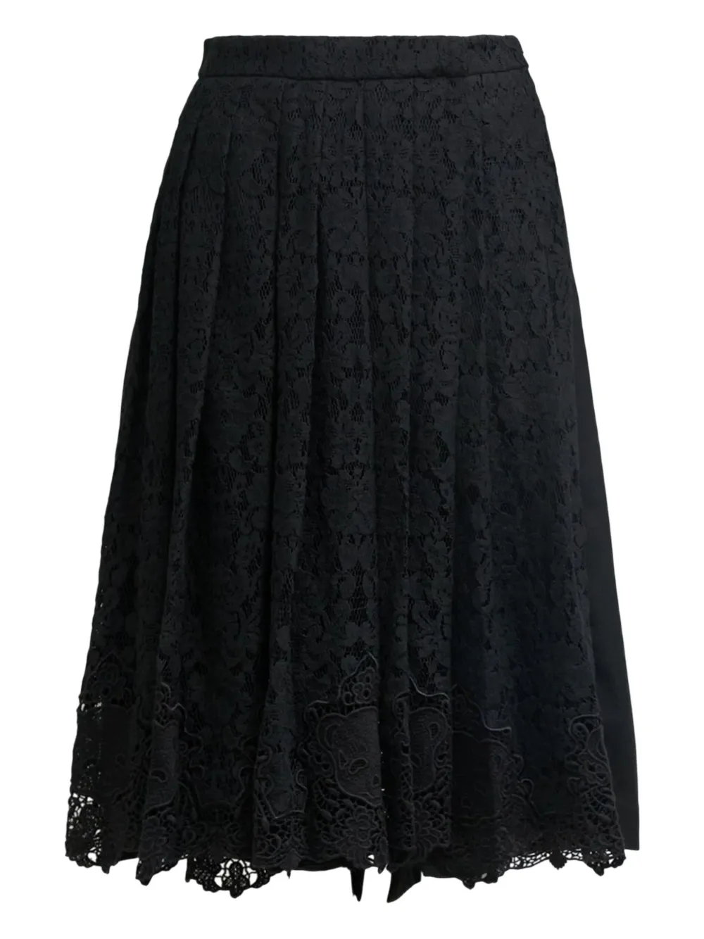 pushBUTTON pleated-front skort | Black | Image 1