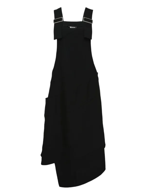 Black Comme Des Garçons ノースリーブ アシンメトリードレス