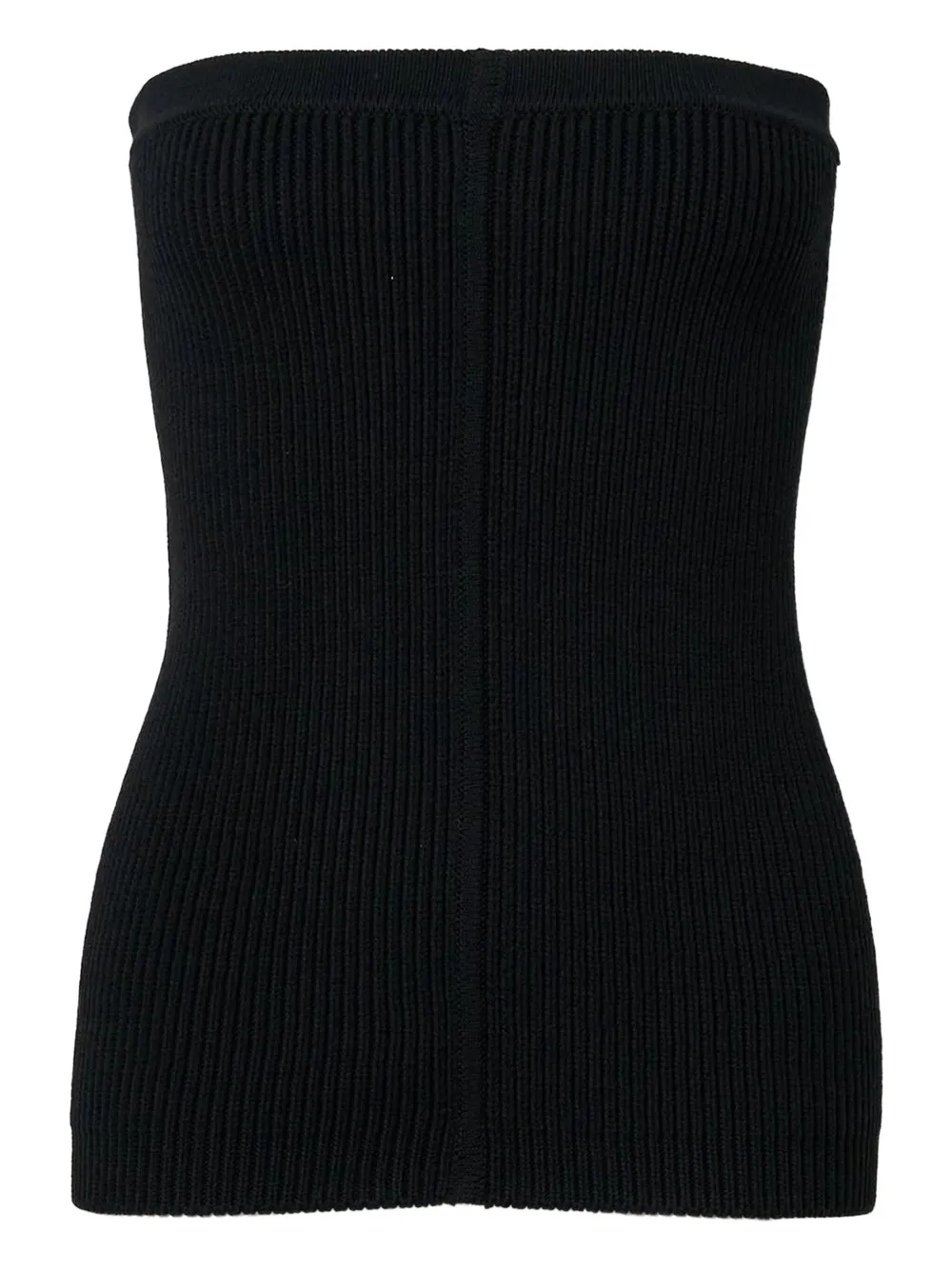 Rick Owens knitted tube top | Black | Image 1