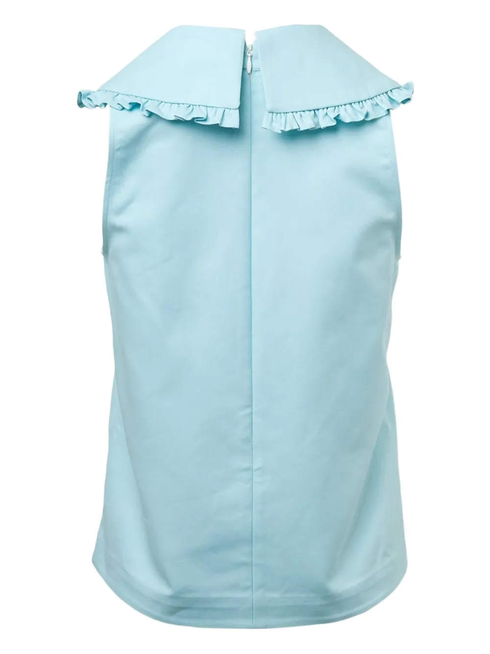 SHUSHU/TONG double-collar sleeveless blouse - Blauw
