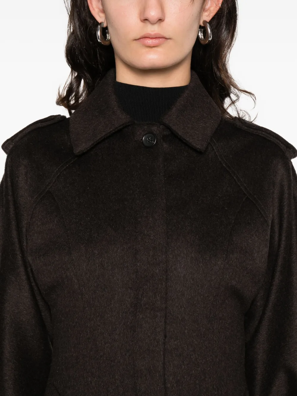 Paloma Wool Isabel/espina Wool Coat In Brown